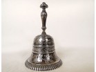 Cloche clochette de table argent massif Minerve fleurs 114gr XIXème siècle