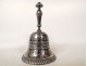 Solid silver table bell Minerva flowers 114gr 19th century