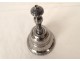 Solid silver table bell Minerva flowers 114gr 19th century