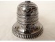 Solid silver table bell Minerva flowers 114gr 19th century