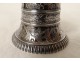 Solid silver table bell Minerva flowers 114gr 19th century