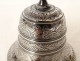 Solid silver table bell Minerva flowers 114gr 19th century