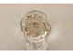 Cut crystal seal stamp monogram initials 19th century collection