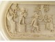 Ivory Dieppe card holder wallet case, 19th century folk dance scene
