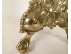 Pair of twisted bronze candlesticks with cherubic marmosets, 17th century