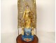 Virgin of Marseille Santibelli Saint Mary terracotta gilded globe 19th century