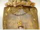 Virgin of Marseille Santibelli Saint Mary terracotta gilded globe 19th century