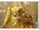 Virgin of Marseille Santibelli Saint Mary terracotta gilded globe 19th century