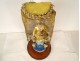 Virgin of Marseille Santibelli Saint Mary terracotta gilded globe 19th century