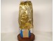Virgin of Marseille Santibelli Saint Mary terracotta gilded globe 19th century