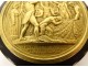 Tortoiseshell box metal medal Adoption of children General Foy Français 1825 19th