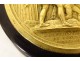 Tortoiseshell box metal medal Adoption of children General Foy Français 1825 19th