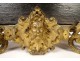 Fireplace mantelpiece bronze pendulum Italian fisherman candelabra NapIII 19th century