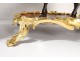 Pendulum Buffalo Louis XV gilt bronze lacquered wood Chinese candelabra 18th