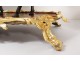 Pendulum Buffalo Louis XV gilt bronze lacquered wood Chinese candelabra 18th