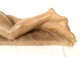Large terracotta sculpture Marcel Bouraine sleeping nude woman 90.5cm 20th century