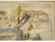 HST painting Louis Rosan pardon sailor Procession Sea Brittany Lorient 20th century