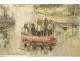 HST painting Louis Rosan pardon sailor Procession Sea Brittany Lorient 20th century