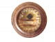 Small round reliquary of Saint Vincent de Paul wood, 19th century