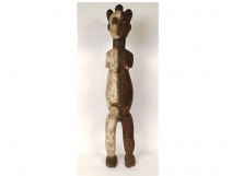 Large African carved wooden statue of a woman, Alusi, Igbo, Nigeria, Africa, 19th century
