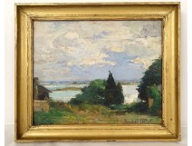 HSP painting Maurice F. Perrot landscape Ile aux Moines Brittany 20th century
