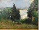 HSP painting Maurice F. Perrot landscape Ile aux Moines Brittany 20th century