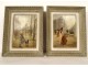 Pair HSP Léonie Lebas elegant dog Paris florist Belle Epoque XIXth