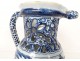 Deceptive pitcher Nevers earthenware blue monochrome gallant scene shepherdess 18th century