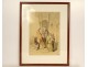 Orientalist drawing Amedeo Preziosi Ottoman women children Istanbul 19th century