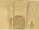 Orientalist drawing Amedeo Preziosi Ottoman women children Istanbul 19th century