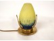 Night light lamp signed Robj hammered bronze glass paste Art Deco 20th century