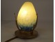 Night light lamp signed Robj hammered bronze glass paste Art Deco 20th century