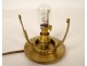 Night light lamp signed Robj hammered bronze glass paste Art Deco 20th century