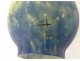 Night light lamp signed Robj hammered bronze glass paste Art Deco 20th century