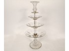 Serviteur centre de table cristal taillé Saint-Louis Baccarat fin XIXème