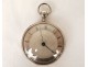 Solid silver pocket watch with striking cock movement, Vieillard 19th century