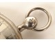 Solid silver pocket watch with striking cock movement, Vieillard 19th century