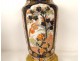 Pair of Imari vases, Japanese birds, flowers, garden, gilded bronze, Napoleon III, 19th century