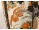 Pair of Imari vases, Japanese birds, flowers, garden, gilded bronze, Napoleon III, 19th century