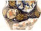 Pair of Imari vases, Japanese birds, flowers, garden, gilded bronze, Napoleon III, 19th century