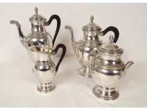 Empire coffee service, solid silver coffee pot, Minerva 1969gr, 19th century
