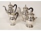 Empire coffee service, solid silver coffee pot, Minerva 1969gr, 19th century