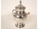 Empire coffee service, solid silver coffee pot, Minerva 1969gr, 19th century