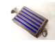 Pocket pyrogen lighter silver metal blue enamel 19th century