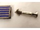 Pocket pyrogen lighter silver metal blue enamel 19th century