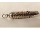 Miniature whistle charm solid silver boar head PB 2.91gr 19th century