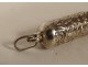 Miniature whistle charm solid silver boar head PB 2.91gr 19th century