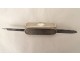 Pyrogenic matchbox penknife file solid silver boar head 19th century