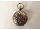 Porte louis d'or pyrogène ancien métal argenté livre monogramme début XXè