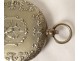 Porte louis d'or pyrogène ancien métal argenté livre monogramme début XXè